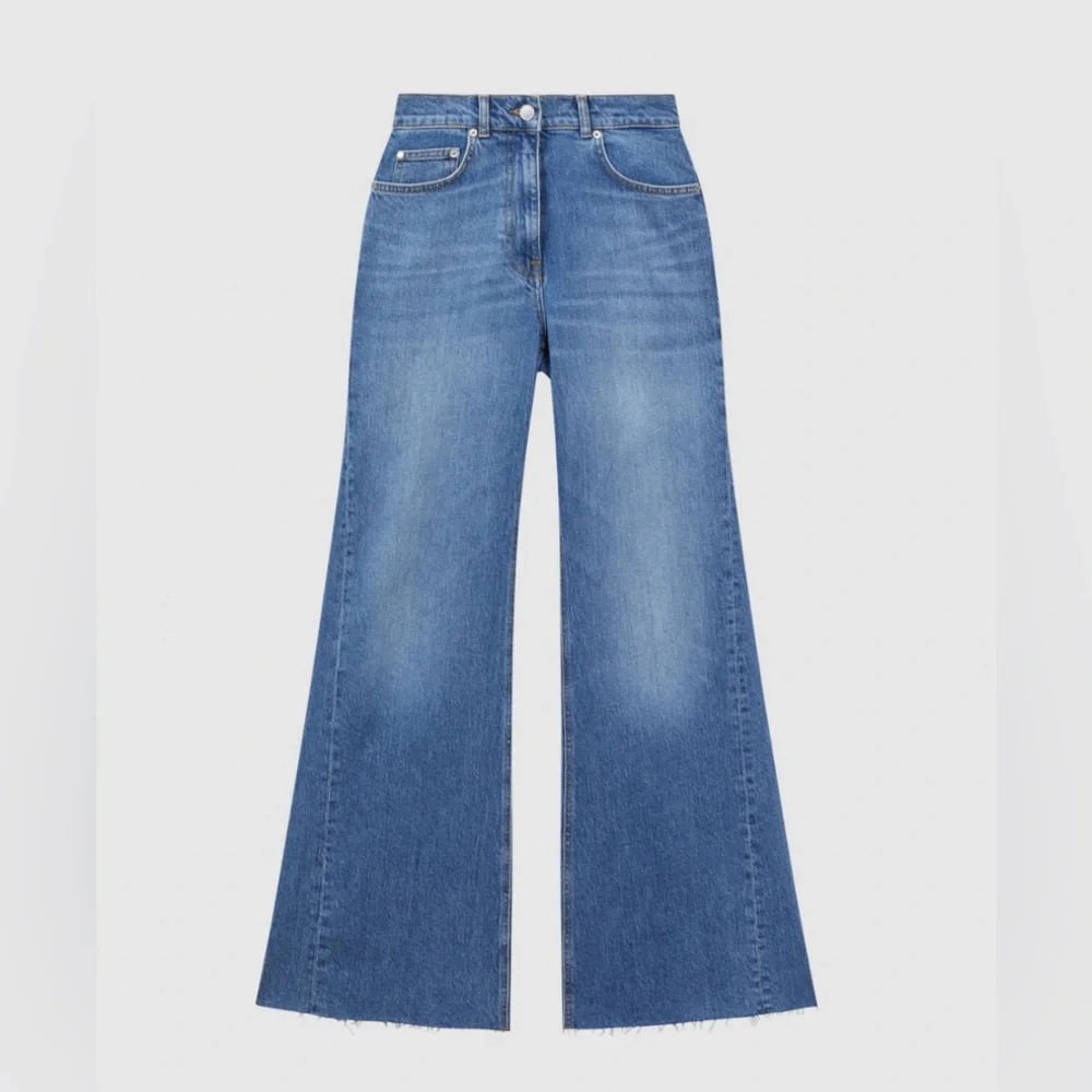REISS CALLA MID RISE WIDE LEG JEANS - Picture 2 of 10